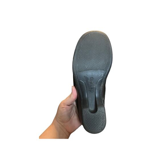 Dansko Women Clogs Slip On Black Leather Mules Made in Portugal - Picture 6 of 8